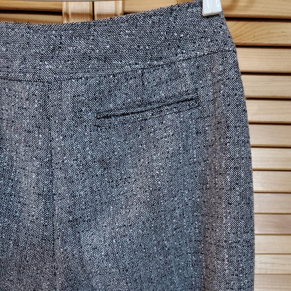 Wool Blend Tweed Wide Leg Pants - Picture 4 of 6